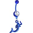 Bioplast Blue Mermaid Dangle Belly Ring