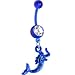 Bioplast Blue Mermaid Dangle Belly Ring