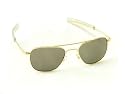 American Optical AO Original Pilot Aviator Sunglasses 52 mm Gold Bayonet True Color 30000