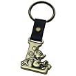 Mickey Mouse Letter L Brass Key Chain