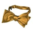 Forzieri Ocher Yellow Solid Silk Self-tie Bowtie