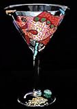Fantasy Fish Design - Hand Painted - Grande Martini - 10 oz.