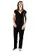 Kindred Bravely Davy Ultra Soft Maternity & Nursing Pajamas Sleepwear Set (Black, X-Large)