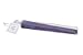 Quasimoon PaperLanternStore.com 8 Inch Dark Purple Chinese Folding Wood Panel Hand Fan w/White Organza Bag for Weddings