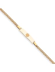 7 Inch 14k Gold Non-enameled Medical ID Bracelet
