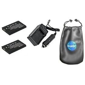 ValuePack (2 Count): Digital Replacement Battery PLUS Mini Battery Travel Charger for Specific Digital Camera and Camcorder Models / Compatible with SAMSUNG IA-BH130LB, HMX-U15, SMX-C10, SMX-C14, SMX-C24, SMX-K40, SMX-K44BP, SMX-K45 Charges with Intelligent Charge Technology - Includes Car Adapter, 