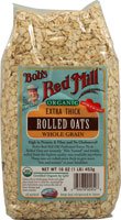 Bob's Red Mill Organic Oats Rolled Thick, 16 oz