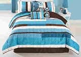 Choppy Blue Queen Comforter Set