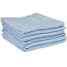 Muslin Squares 100% Cotton X 6 : Col BLUE