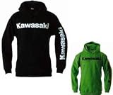 Kawasaki Logo Hooded Sweatshirt - Black - Size Small