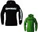 Kawasaki Logo Hooded Sweatshirt - Green- Size Medium