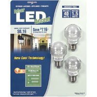 Lights of America Decor LED Accent - 1.5 Watt (40 Watt Replacement Bulbs) 3 Pack by Lights of America