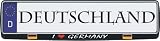 Zoom Produkt-Bild: Kennzeichenhalter Schwarz, I love Germany