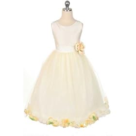 New Tulle Flower Petal Dress Flower Girl Pageant