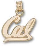 California Golden Bears Solid 10K Gold Script ''CAL'' Pendant