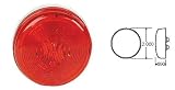 Truck-Lite Model 30 Marker Light Red 2" Round 30200R