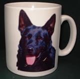 Review The Moneyman  / Black German Shepherd DOG MUG