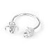 Jewelry : Sterling Silver Bull and Bear Key Ring