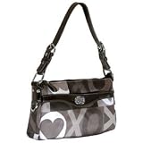 XOXO - Women's Gramercy Logo Print Satchel: Black/Gray Satchel