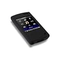 Black Silicone Case Skin Cover & Screen Protector for New Sony Walkman S Series 8GB 16GB with Built-In Stereo Speakers NWZS545B NWZS544B NWZS545R NWZS544R