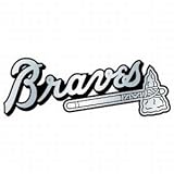 Atlanta Braves Silver Auto Emblem