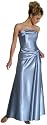 Plus Size Stylish Twist Trim Long Charmeuse Bridesmaid/ Prom/ Evening Tube Dress.