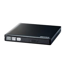 BUFFALO USB2.0�p �O�t���|�[�^�u��DVD�h���C�u DVSM-PN58U2V-BK