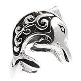 Silverado 'Dolphin' Silver Charm - Fits On Pandora Chamilia And Troll Bracelets