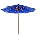 Indonesian Teak Patio Umbrella-Blue