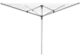 from Ashley 4 Arm Rotary Airer / Washing Line. Aluminium Construction 55 m, Easy Assembly