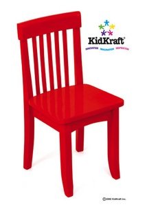 Kitchen: Avalon Chair Red, by Kidkraft