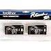 Electronics : Brother 2-pack Tc-20 1/2in Black On White Labeling Tape for Pt-6 8 10 12 15 20 150 170