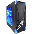 Aspire Black/Black X-Plorer ATX Mid-Tower Case with Clear Side, Fan Controller, Front USB and Firewire Port