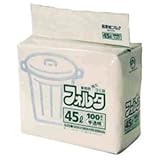 （まとめ買い）日本サニパック フォルタ・環優包装F-4H 半透明 45L 100枚 【×3セット】
