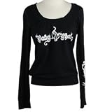 Baby Phat - BABY PHAT Womens Black Long Sleeve Top Dragon