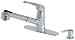 Price Pfister 53P50SS Genesis Single-Handle Kitchen Faucet with Pull-Down Spout Sprayer and Soap Dispenser, Stainless Steel