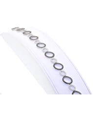 14K White Gold Black/White Diamond Bracelet