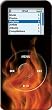 Flame Design - Apple iPod nano (1st Generation) 1GB 2GB 4GB Hard Case iJacket - Shock Absorbent Hard Protective Faceplate Cover + FREE iPod nano Screen and Surface Protector Shield