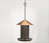 ARTLINE Metal and Wire Mesh Lantern Feeder Copper Top