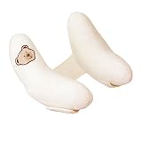 Kiddopotamus Cradler Adjustable Head Support for Newborns to Toddlers, Ivory Teddy Bears