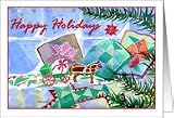 Happy Holidays Toys and Quilts Card