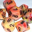 Chessex Dice: Polyhedral 7-Die Festive Dice Set - Circus w/black