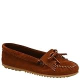 Minnetonka Women's Kilty Moccasin - 9.5W Brown