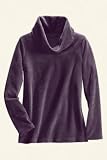 Women's Luxurious Velvet Cord Cowl Neck Petite