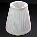 White Pleated Shade, Silk