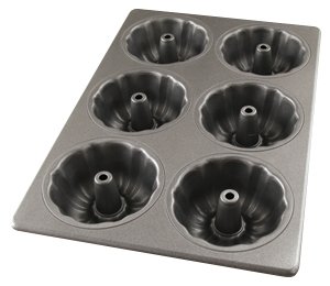 Non-Stick 6 Mold Fluted 8 oz.