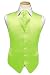Tuxedo Vest - Solid Satin with Matching Pin Ascot, Lime