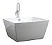 Bellaterra Home BA6806 Bologna 47 inch Freestanding Bathtub in Glossy White