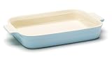 Le Creuset Stoneware Rectangular Baking Dish, Satin Blue, 32 cm
