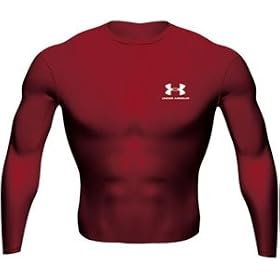 <b>Under Armour Men's Heatgear Longsleeve Tee ( sz. XXXL, Maroon )</b>